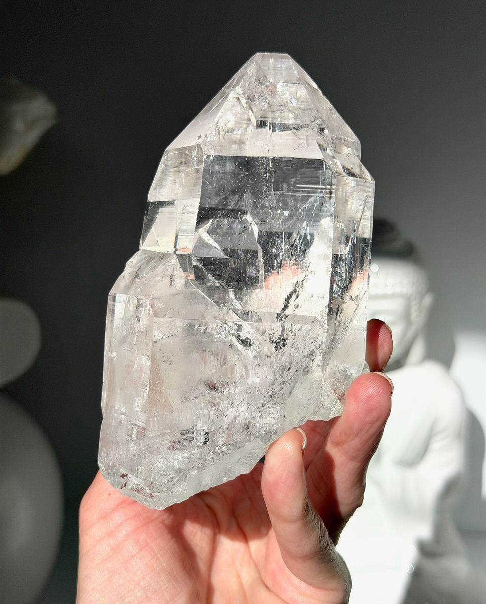 Thumbnail: 4.9” Optical Gazing Himalayan Quartz Cathedral with Rainbows - Nepal