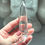 Thumbnail: 4.1”  DT Faceted Lemurian Quartz Point with Incredible Clarity - Minas Gerais