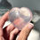 Thumbnail: 2.0” Girasol Rose Quartz Heart Great Clarity and Mini Rainbow - Madagascar