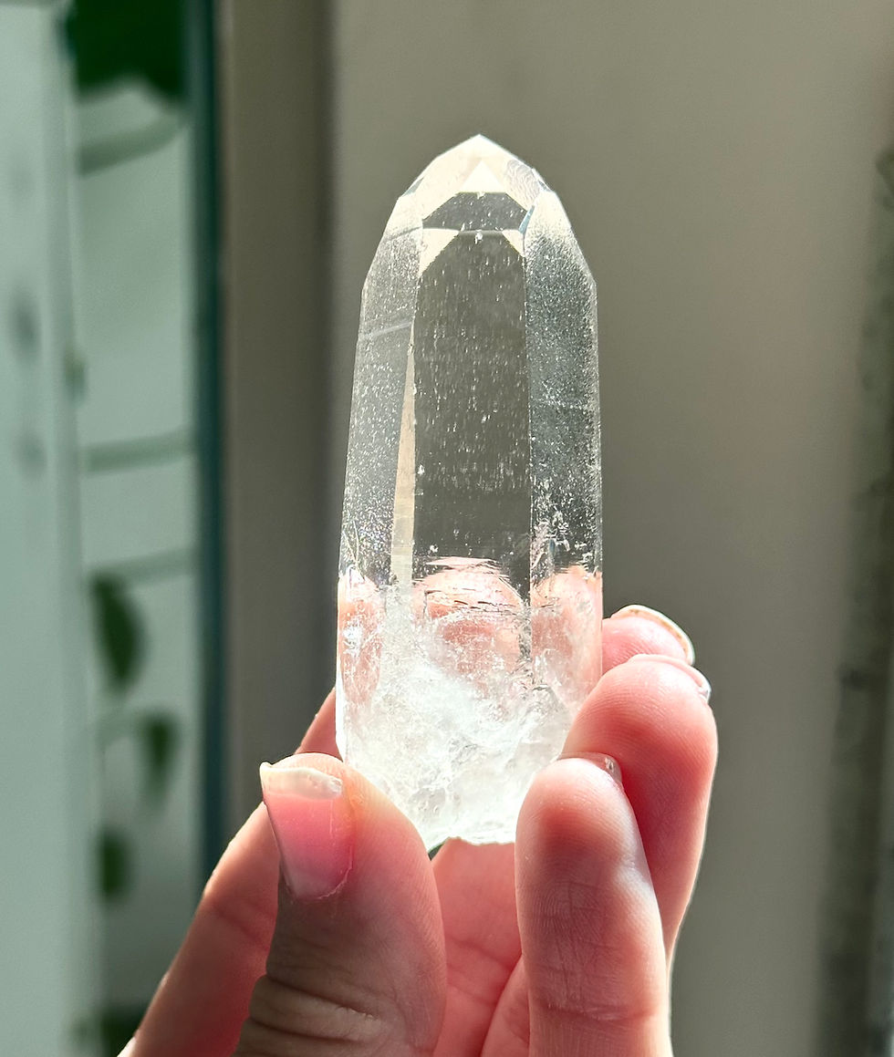 Thumbnail: 2.8” Silver Quartz Point with Dow-Trans Channeler Configuration and Time-Link