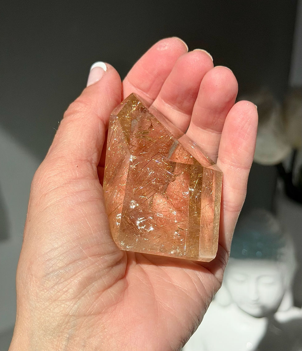 Thumbnail: 2.4” Rutilated Quartz Point - Diamantina Region, Brazil