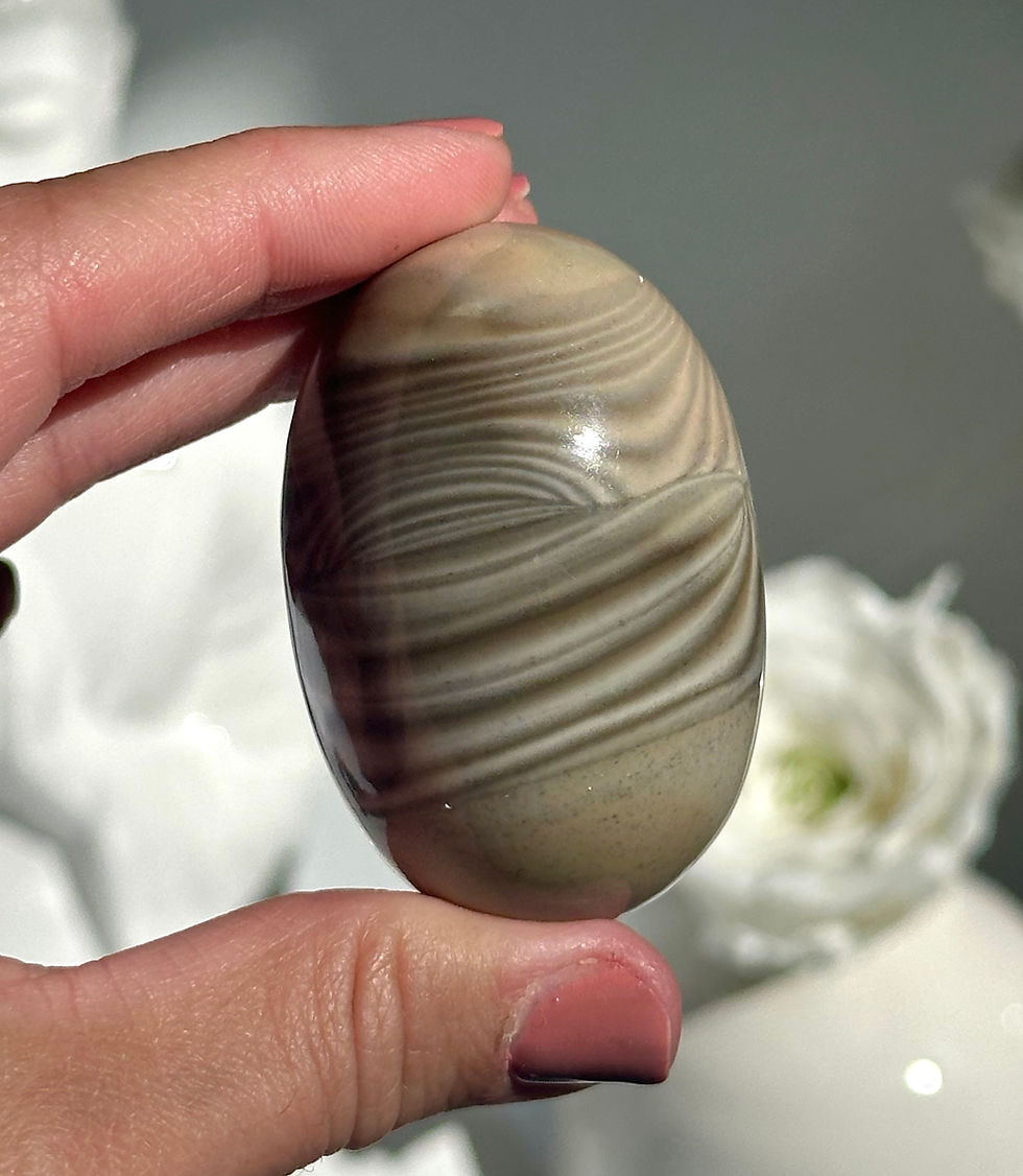 Thumbnail: 2.0” Mesmerizing Banded Flint Stone Shiva - New Find - Poland