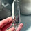 Thumbnail: 3.9”, DT Black Tourmaline Phantom Lemurian Quartz Point with Linear Ridges
