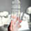 Thumbnail: 9.1” Extra Quality Optical Lemurian Quartz Point w/ Mountainscape Etchings