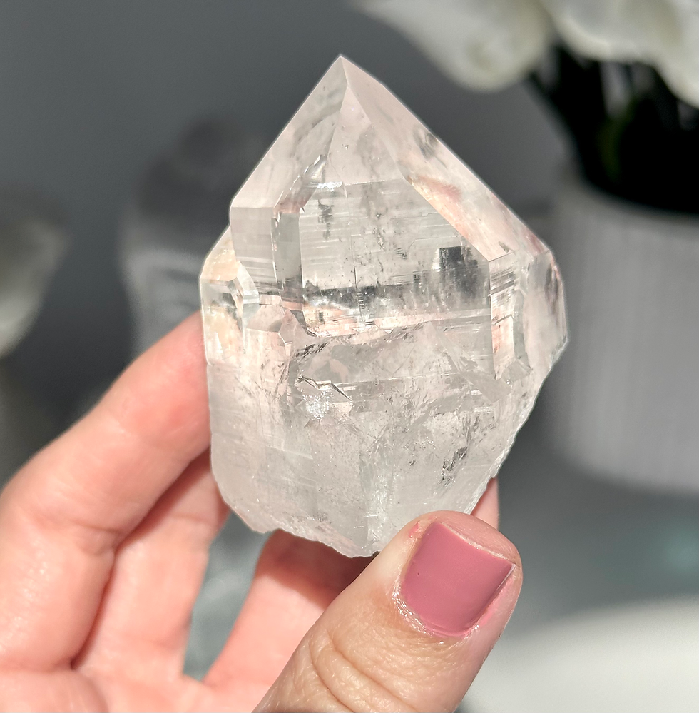 Thumbnail: 2.4” Free Standing Himalayan Quartz Point with Elestial Growth - Kullu Valley  
