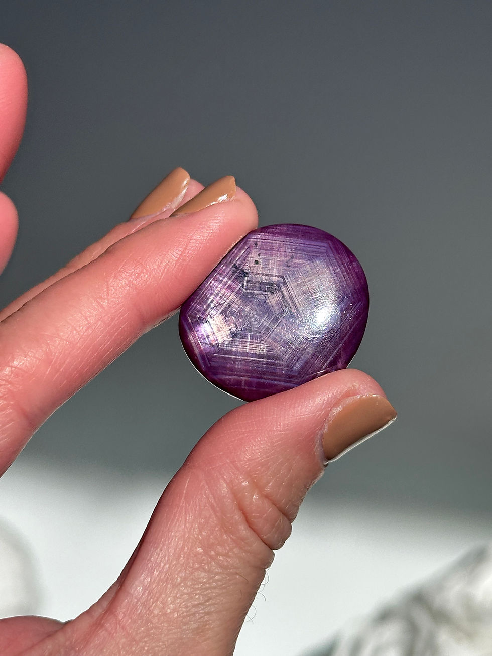 Thumbnail: 1.1” RARE Cobweb Ruby Corundrum with AMAZING Flash