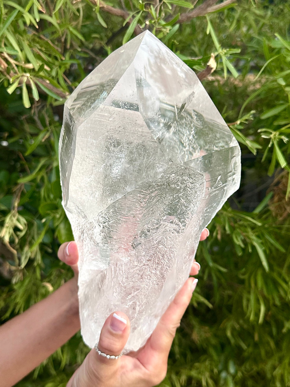 Thumbnail: 11.4” , 4.9kg XXL RARE DT Self-Healed Lemurian Quartz Point 