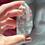 Thumbnail: 2.8”  RARE Black Tourmaline Phantom Lemurian Quartz Point with 3D Phantom Layers