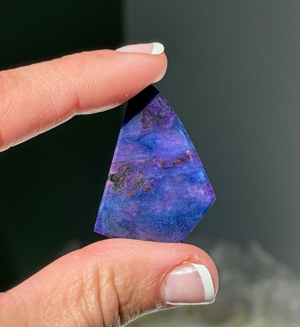 Thumbnail: 1.4”, 27.5ct. RARE High Quality Blue and Purple Sugilite with Richterite