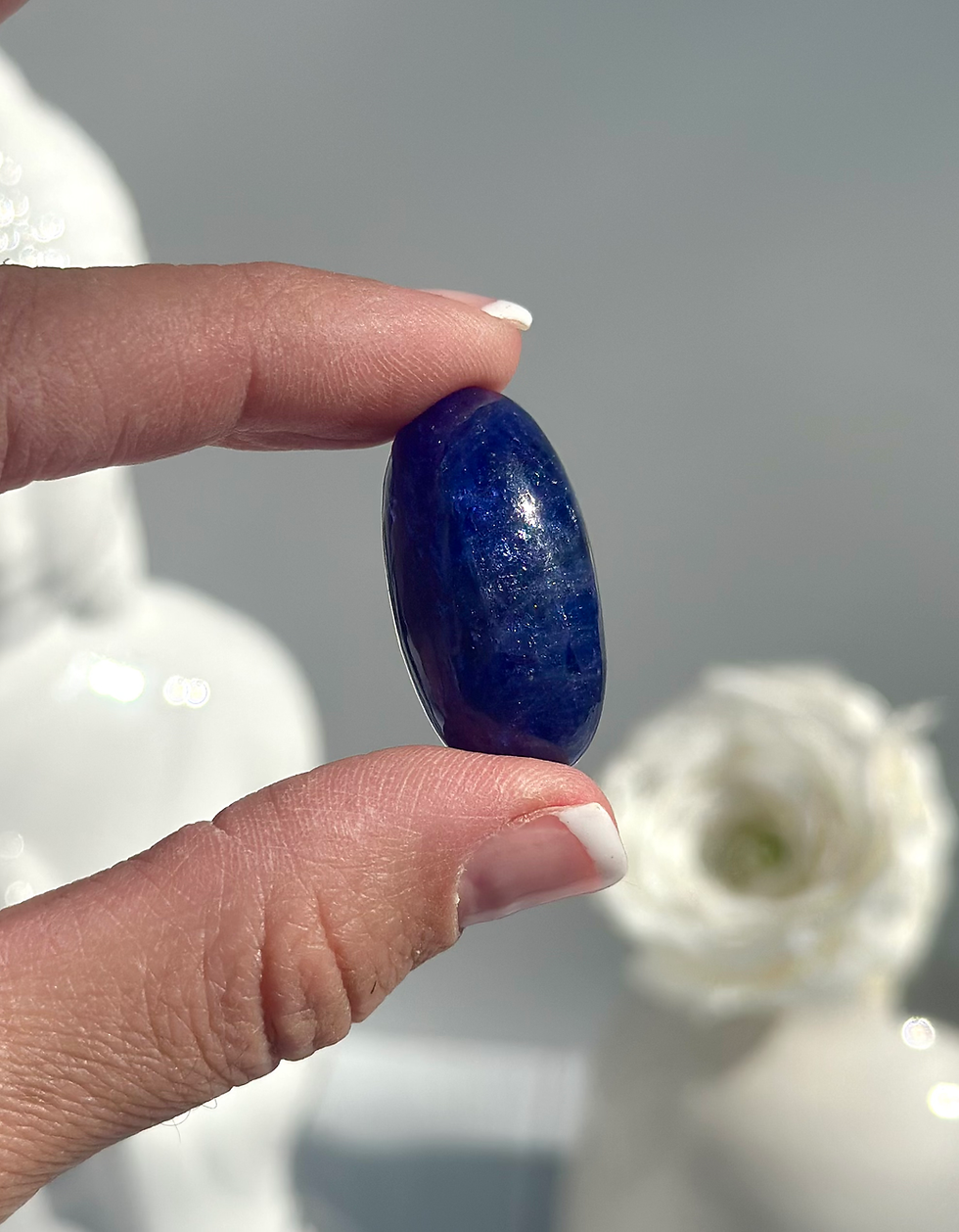 Thumbnail: 1.1”, 13g Gorgeous Tanzanite Shiva with Sheen - Tanzania
