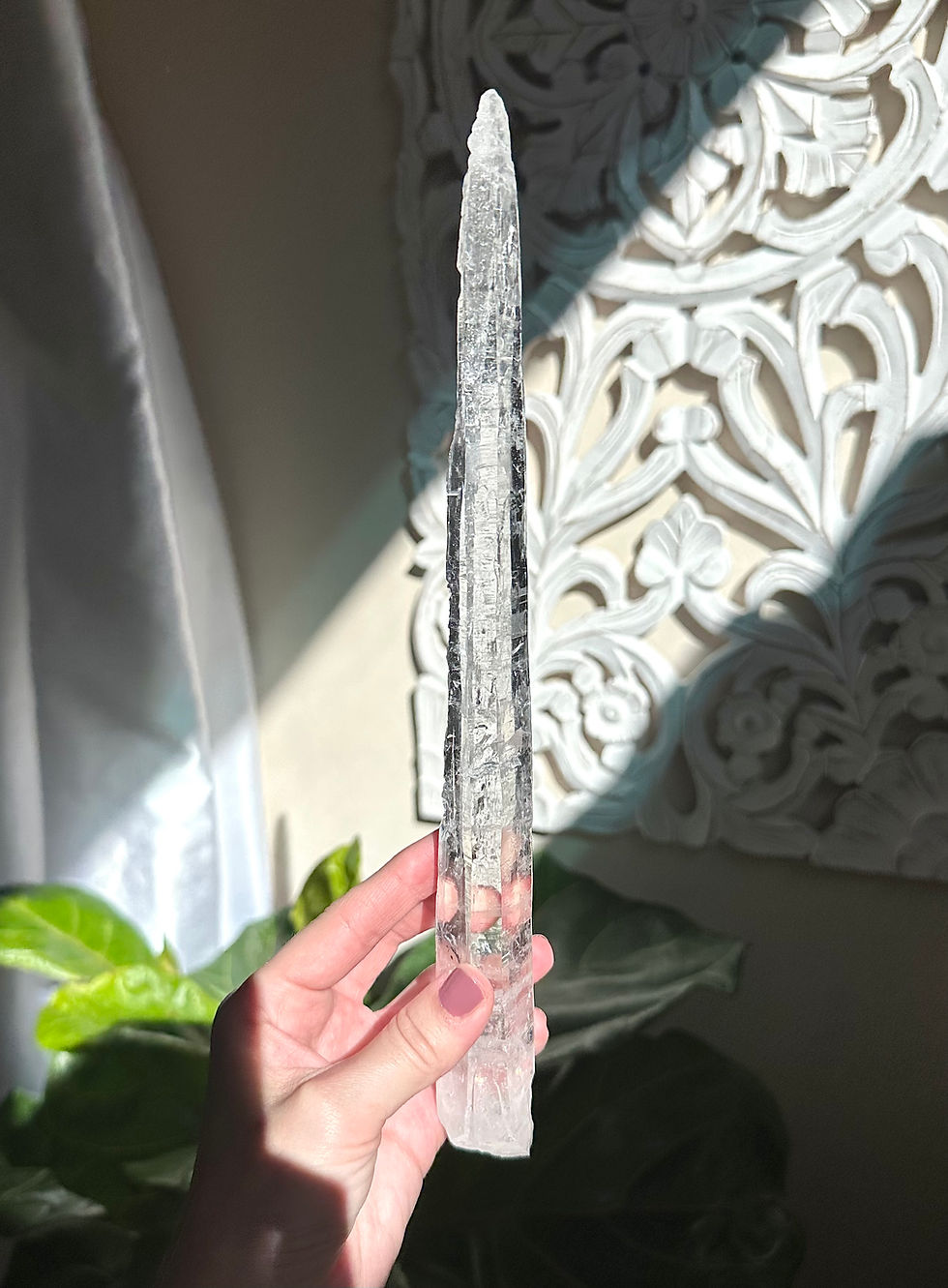 Thumbnail: 11.5 VERY RARE Diamantina Laser Quartz Wand w/ Self Healed Tip - Brazil