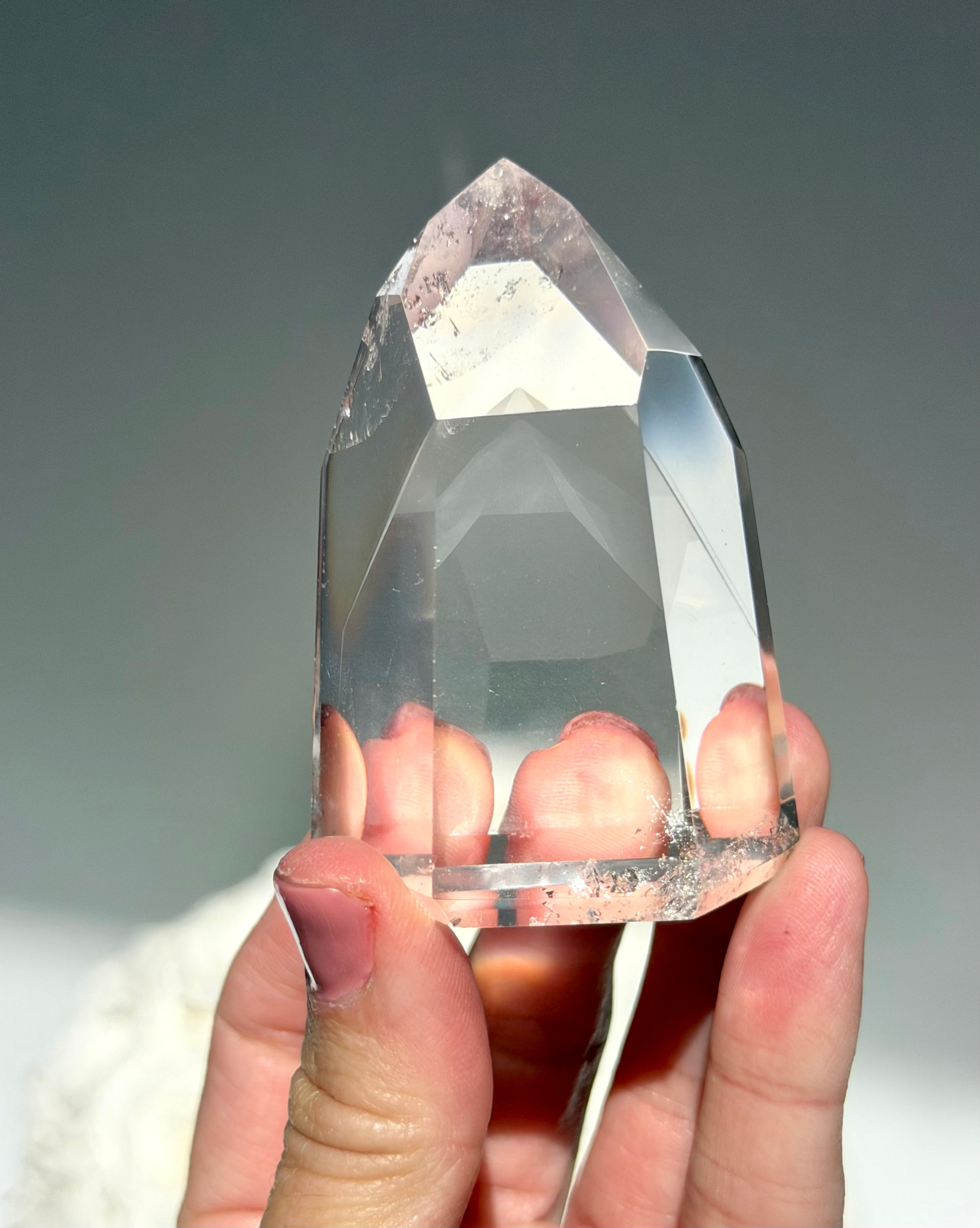 2.6” RARE Stunning 3D PHANTOM Lemurian Quartz Point - Brazil