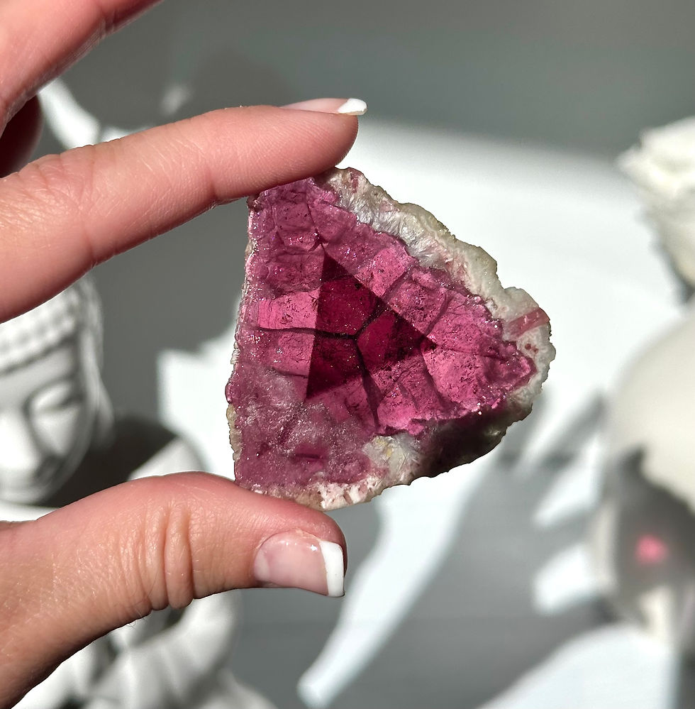 Thumbnail: 19g High Quality Tourmaline Slice - Elbaite -