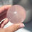 Thumbnail: 51mm” Girasol Rose Quartz Heart Great Clarity and Mini Rainbow - Madagasca