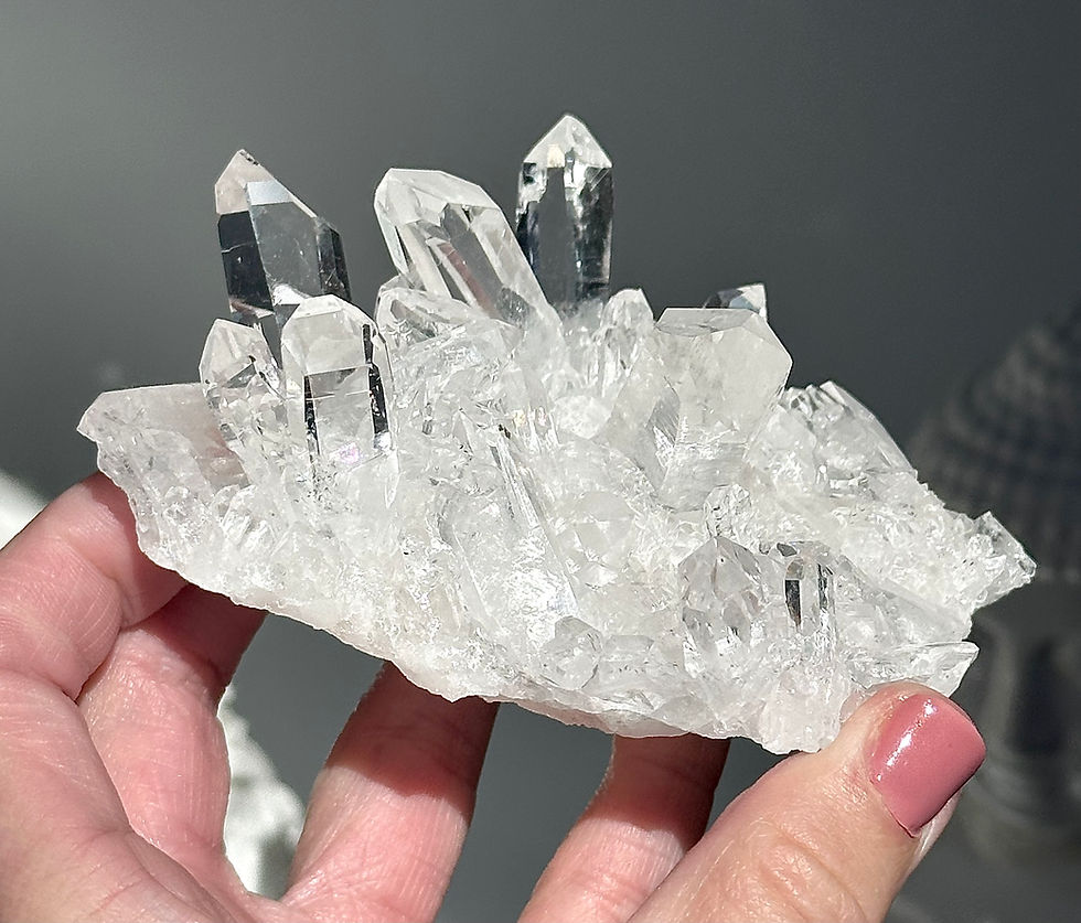 Thumbnail: 3.8” Dazzling Quartz Cluster with Etchings - Corinto, Brazil