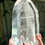 Thumbnail: 6.6” , 1.85kg Stunning Lemurian Quartz Devic Temple with Phantom, Linear Ridges