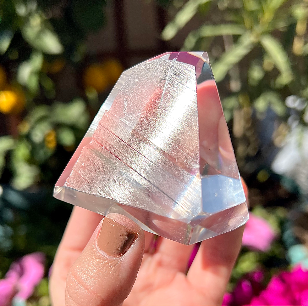 Thumbnail: 2.6” Faceted Free Standing Lemurian with Linear Ridges -  Brazil