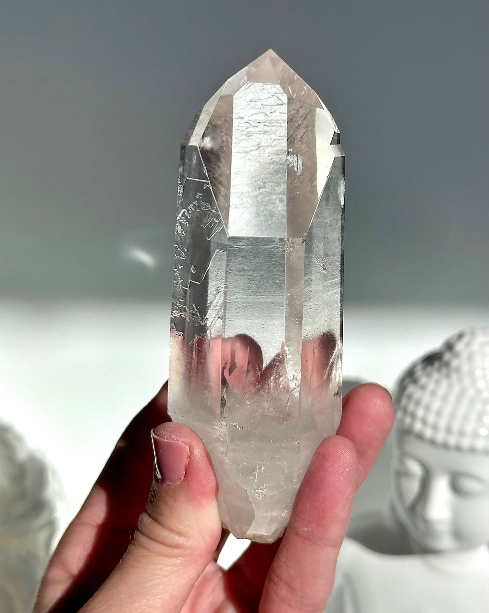 Thumbnail: NEW FIND Starbrary Quartz Point with Otherworldly Etchings