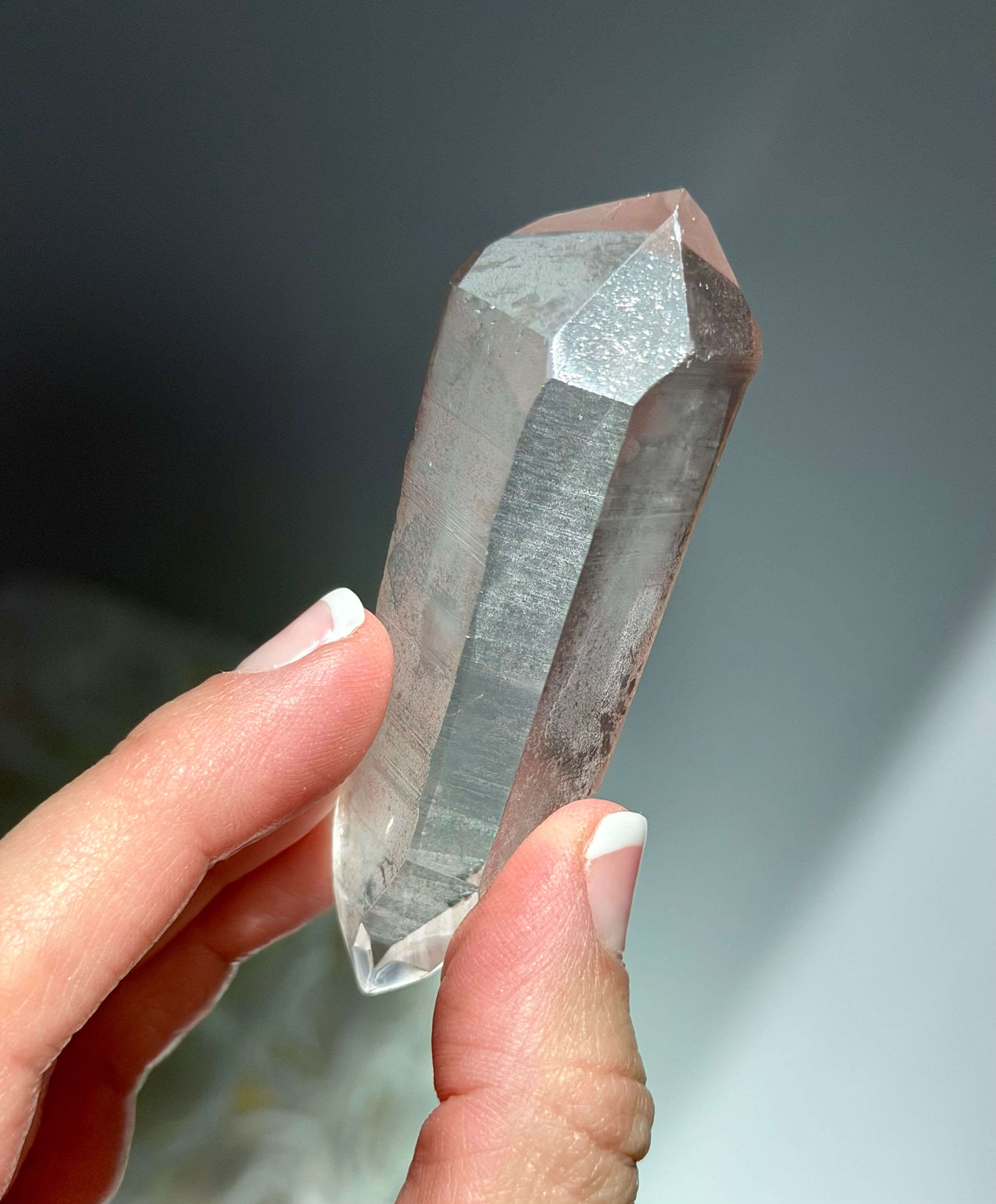 2.9” DT Pink Lemurian Quartz Point with Isis Face, Record Keepers - Minas Gerais