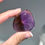 Thumbnail: 1.5",  Bi-Color Ametrine Palm Stone - Zambia
