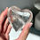 Thumbnail: 2.4” Lemurian Puffy Quartz Heart w/ Shimmering Mist - Brazil