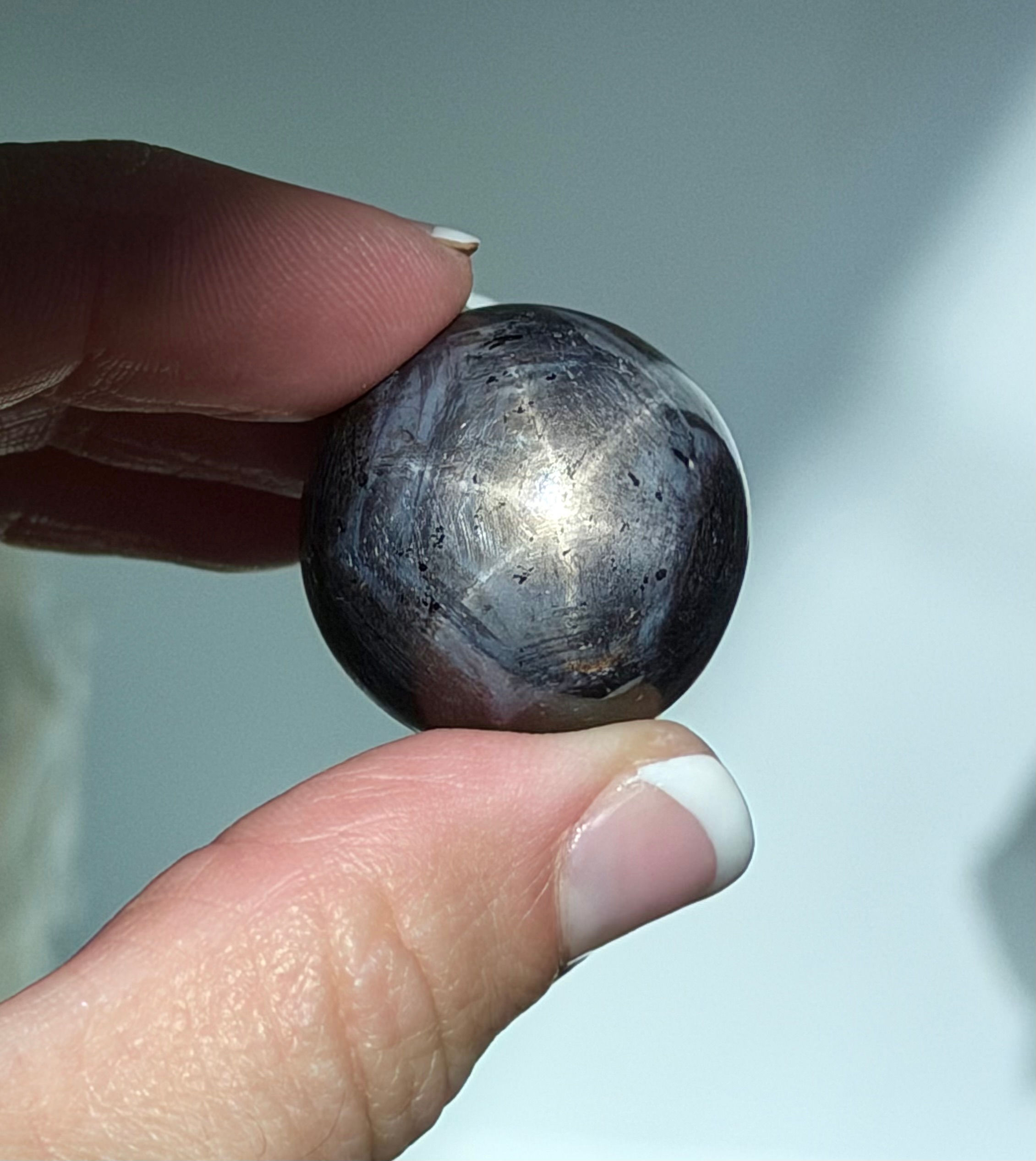 25mm Very Rare Star Sapphire Sphere - India
