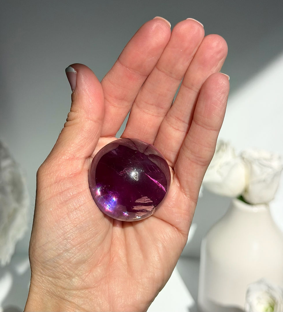 Thumbnail: 38mm Amethyst Sphere with Rainbow - Brazil