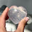 Thumbnail: 2.0” Girasol Rose Quartz Heart Great Clarity and Mini Rainbow - Madagascar