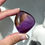 Thumbnail: 1.5",  Bi-Color Ametrine Palm Stone - Zambia
