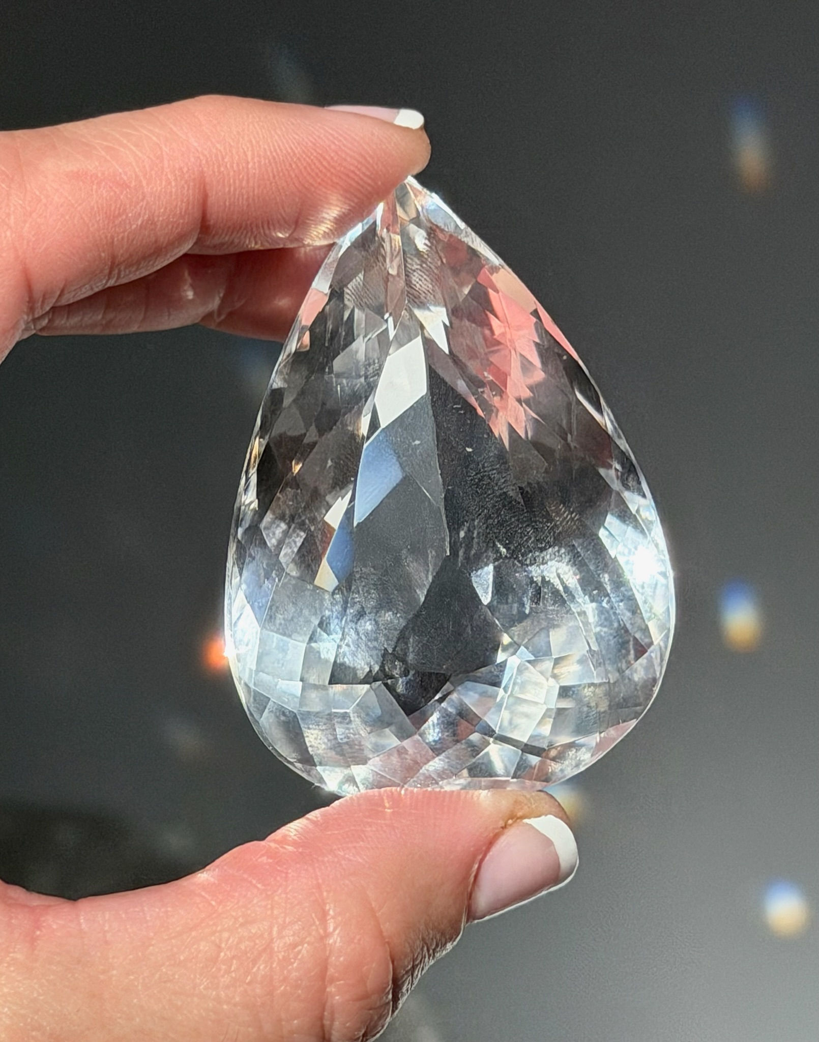 2.2” 265.5ct.  Faceted Quartz Gem Stone - Minas Gerais, Brazil  All the crystals