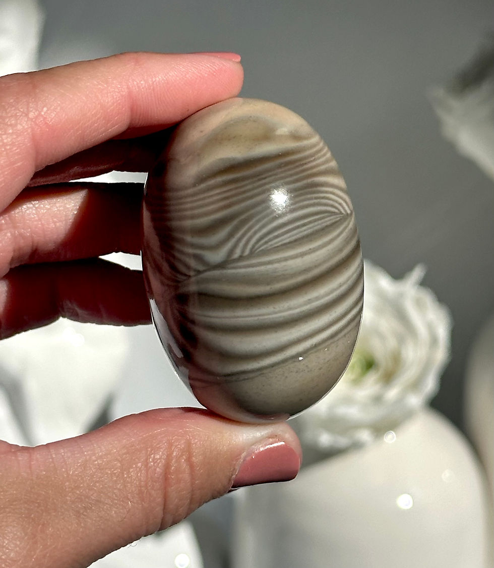 Thumbnail: 2.0” Mesmerizing Banded Flint Stone Shiva - New Find - Poland