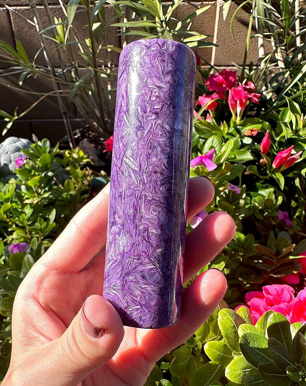 Thumbnail: 4.0” AAA Chatoyant Charoite Bar - Crown Chakra 