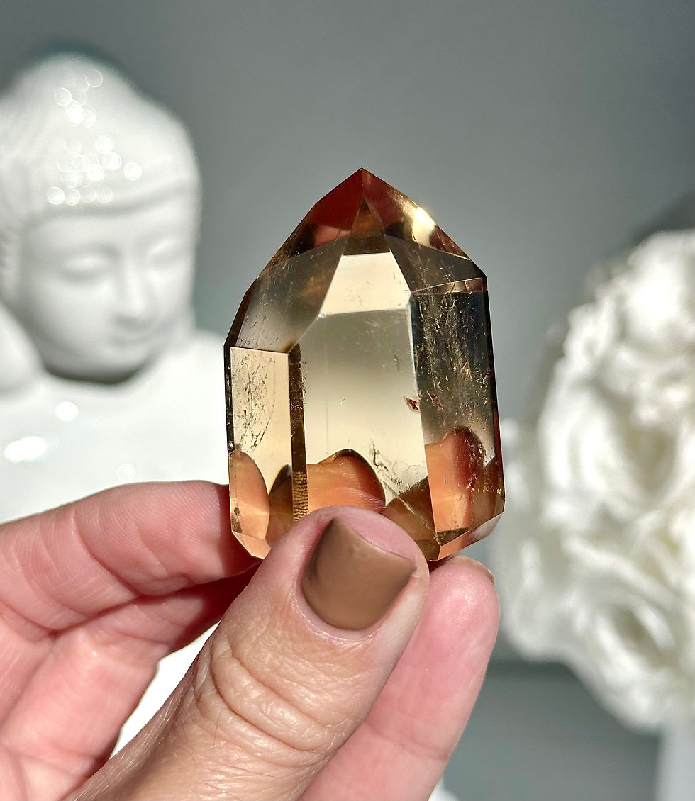 Thumbnail: 1.8” , 64g Citrine Point with Great Clarity - Minas Gerais, Brazil