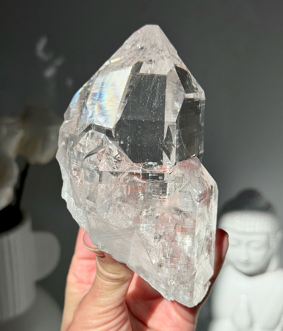Thumbnail: 4.9” Optical Gazing Himalayan Quartz Cathedral with Rainbows - Nepal