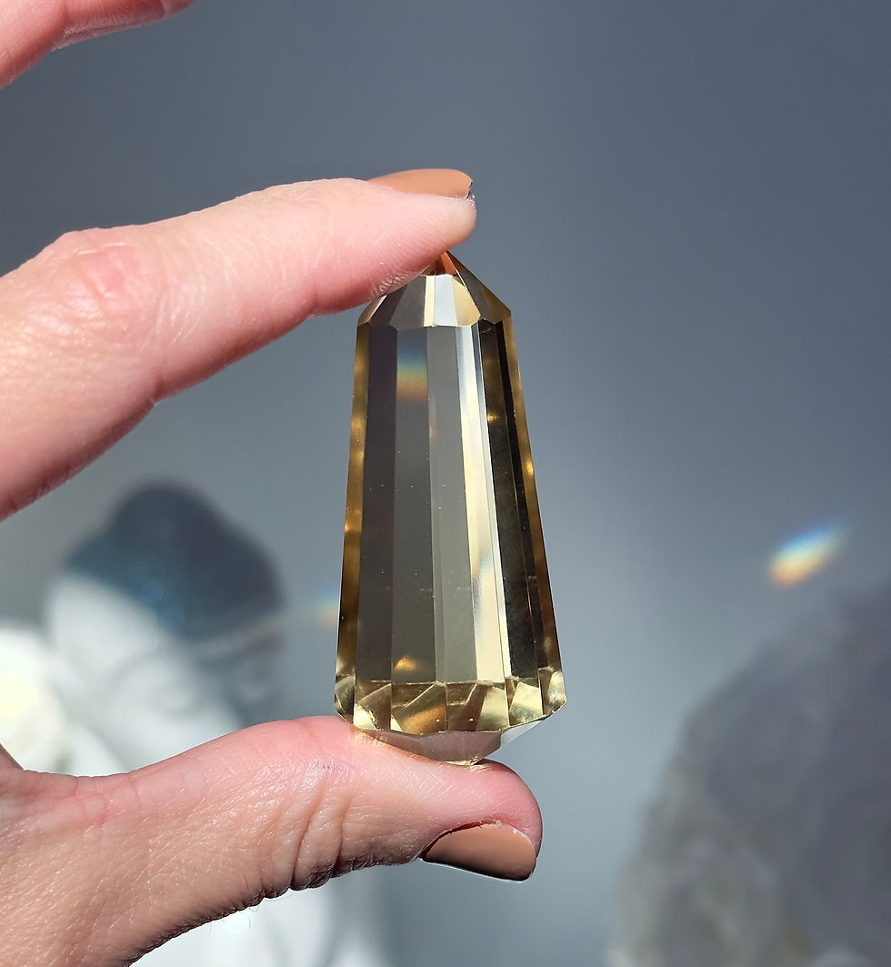 Thumbnail: 2.3”, Double Terminated Natural Faceted Citrine - Brazil