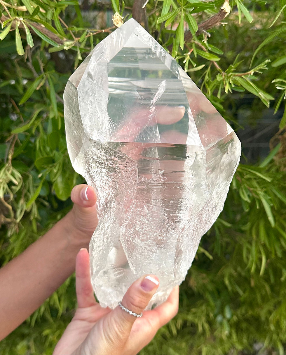 Thumbnail: 11.4” , 4.9kg XXL RARE DT Self-Healed Lemurian Quartz Point 