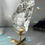 Thumbnail: 7.5” 3kg Faceted Free Form Lemurian Quartz with and Rainbow