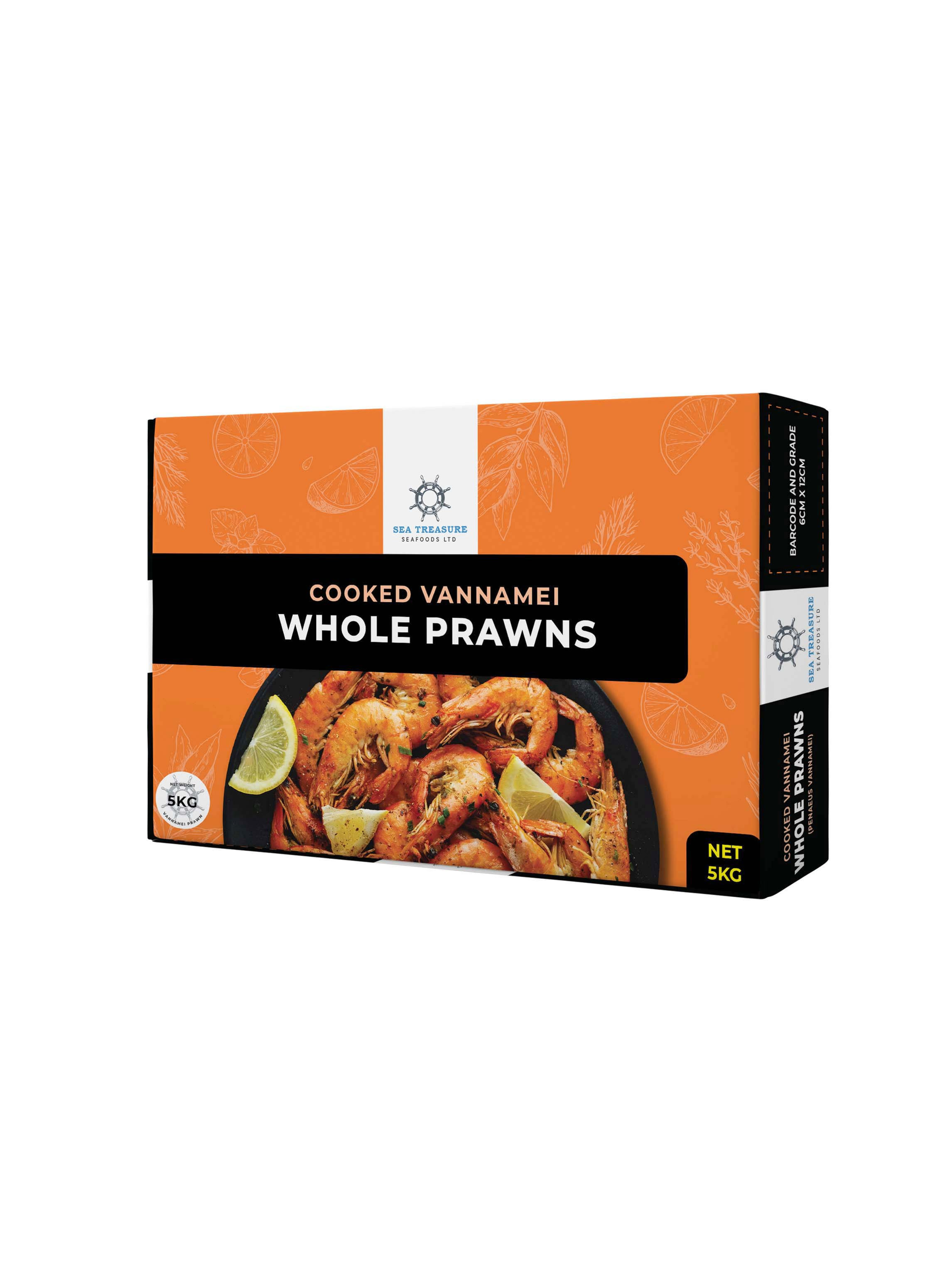 Whole Cooked Prawns 13/15 - 5kg