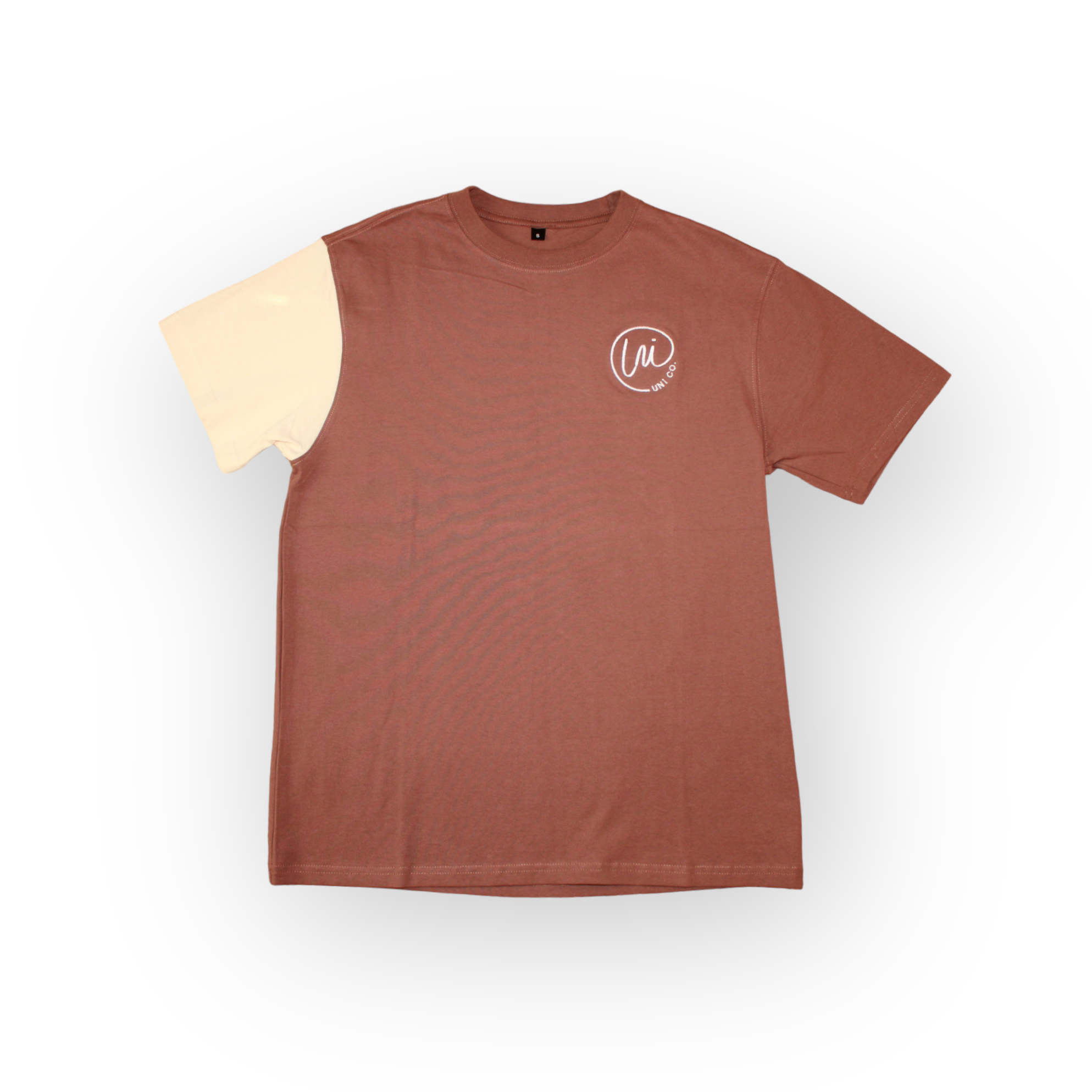 Brown & Cream Sleeve Tee