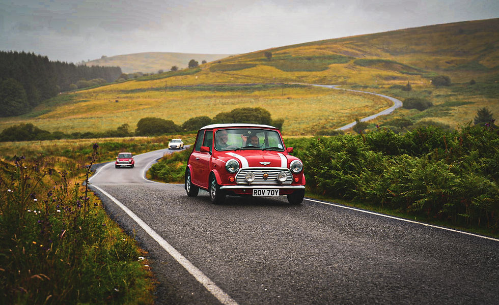 Cracking roads near the Elan Valley