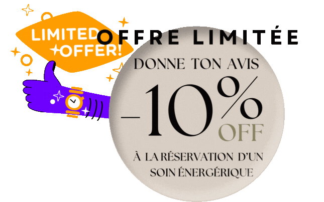 visuel réduction 10 % Laisse ton avis sur les services bien-être Care & Art
