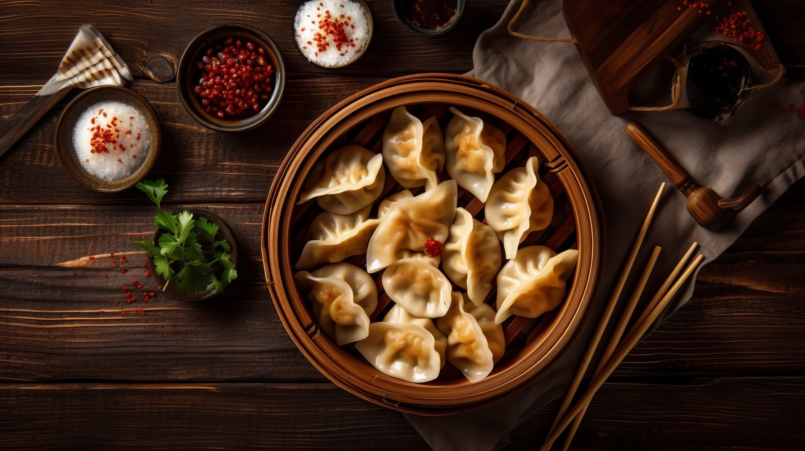 Arranged Food and Objects