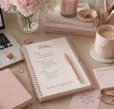 Cozy workspace with soft pastel accents.png