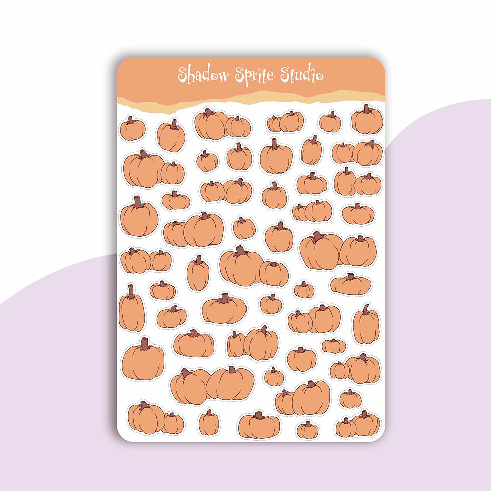 Pumpkin Sticker sheet