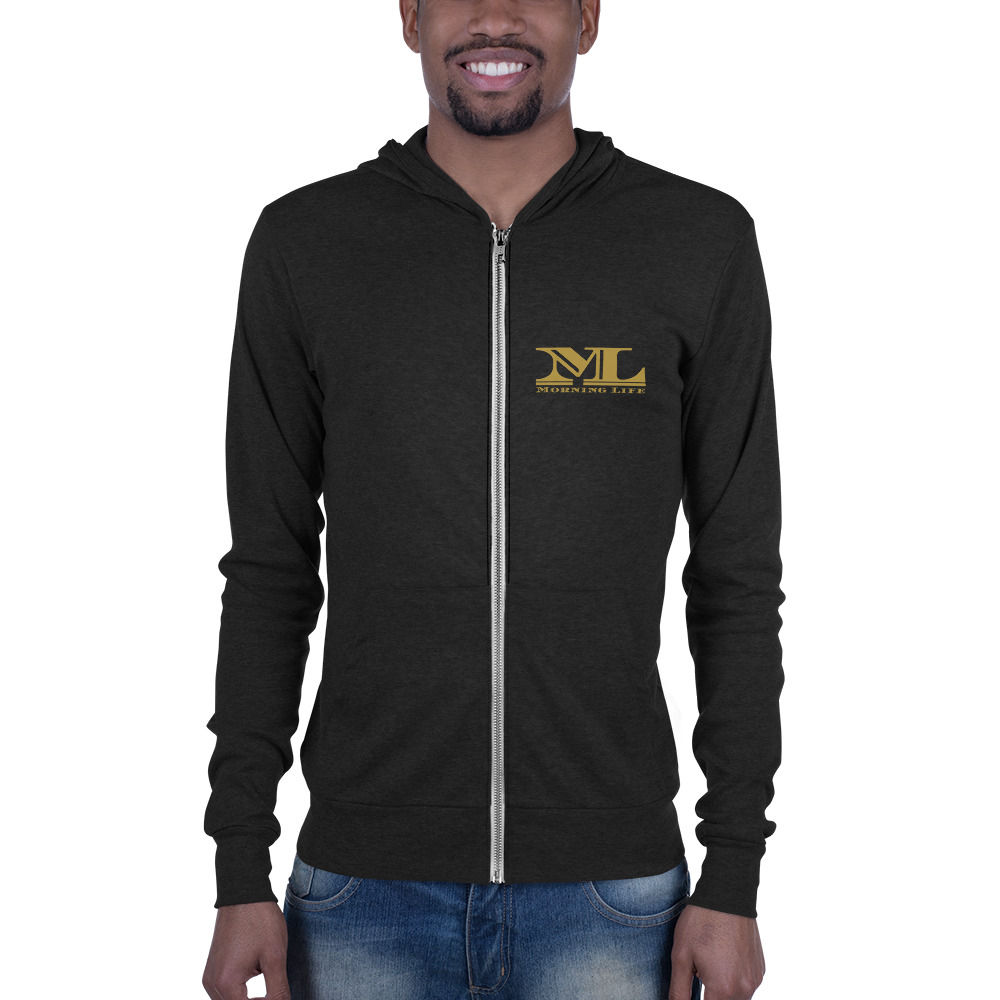 ML Icon + Sunrise Gold Unisex Zip Hoodie