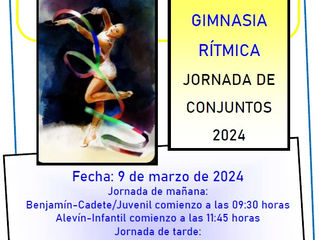 GIMNASIA RÍTMICA JORNADA DE CONJUNTOS 2024.