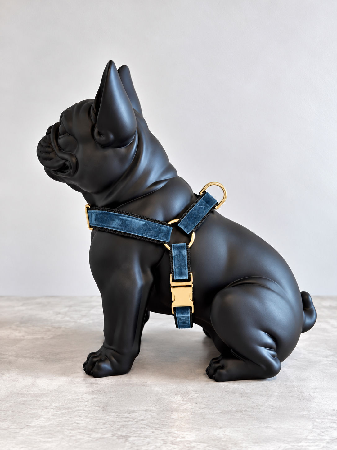 NAVY VELVET ON WEBBING