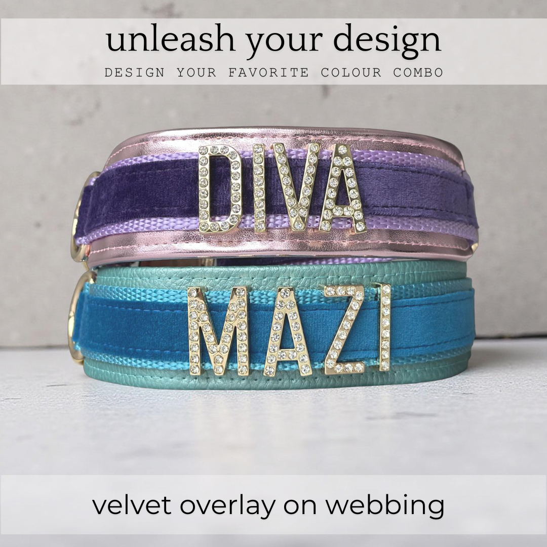 14"-21" // VELVET OVERLAY COLLAR