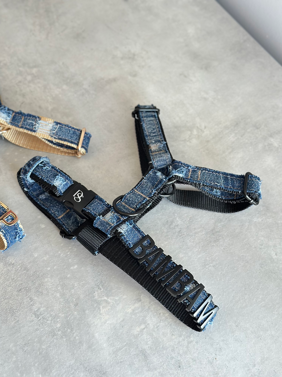 Thumbnail: RIPPED DENIM STRAP HARNESS
