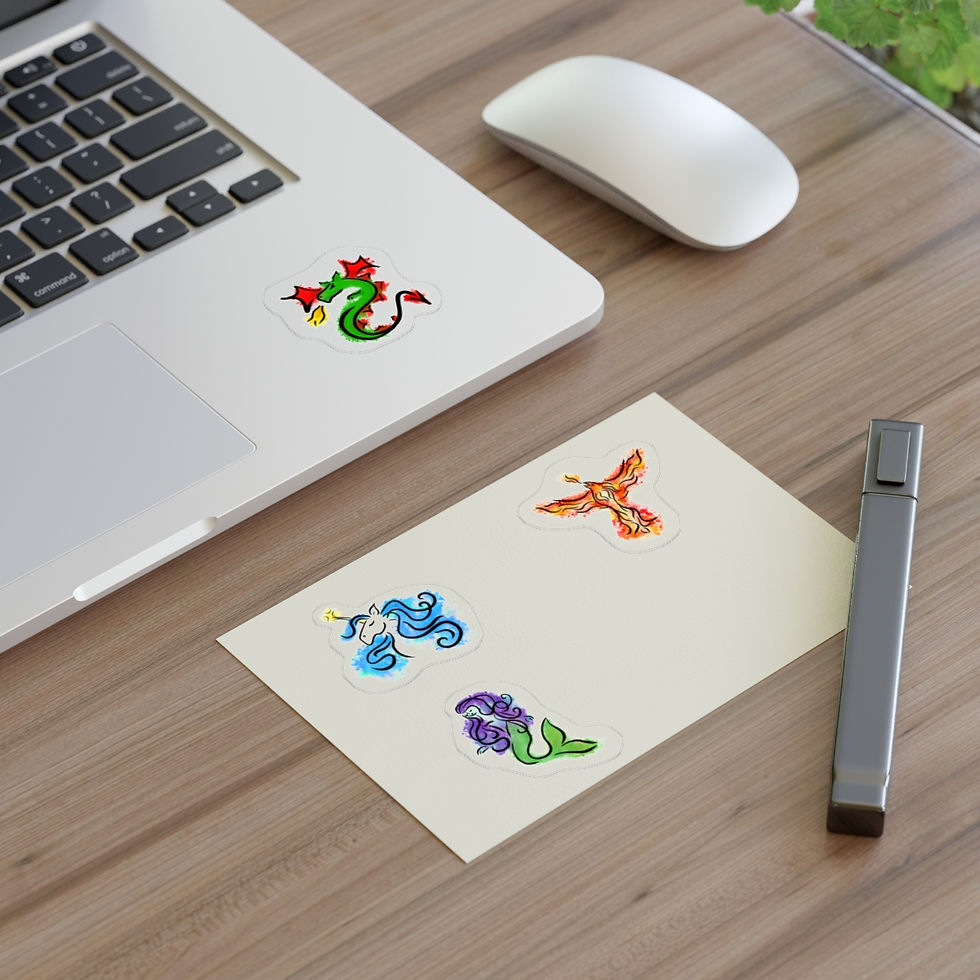 Thumbnail: Unicorn Mermaid Phoenix Magical Sticker Sheets